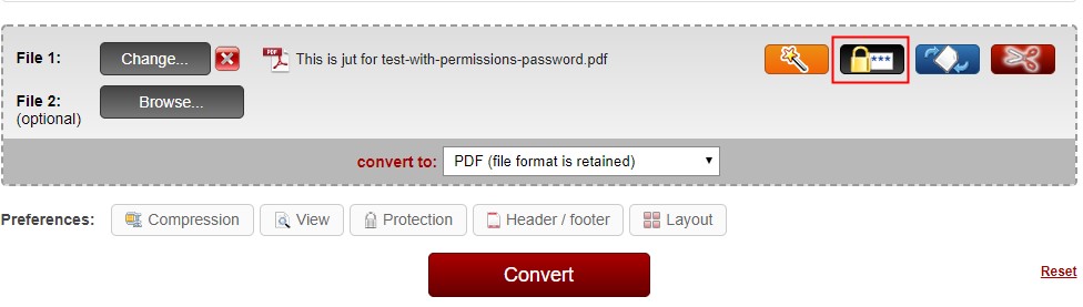 unlock pdf online2pdf step2