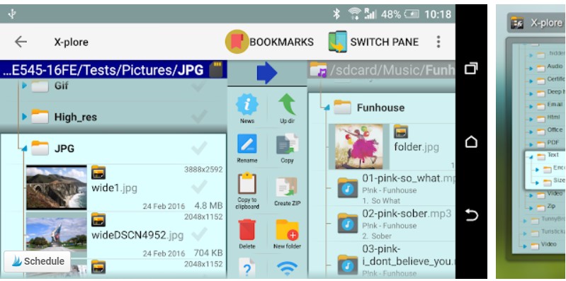 xplore file manager app for Android