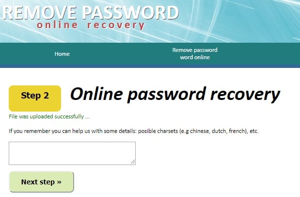 offer password hint