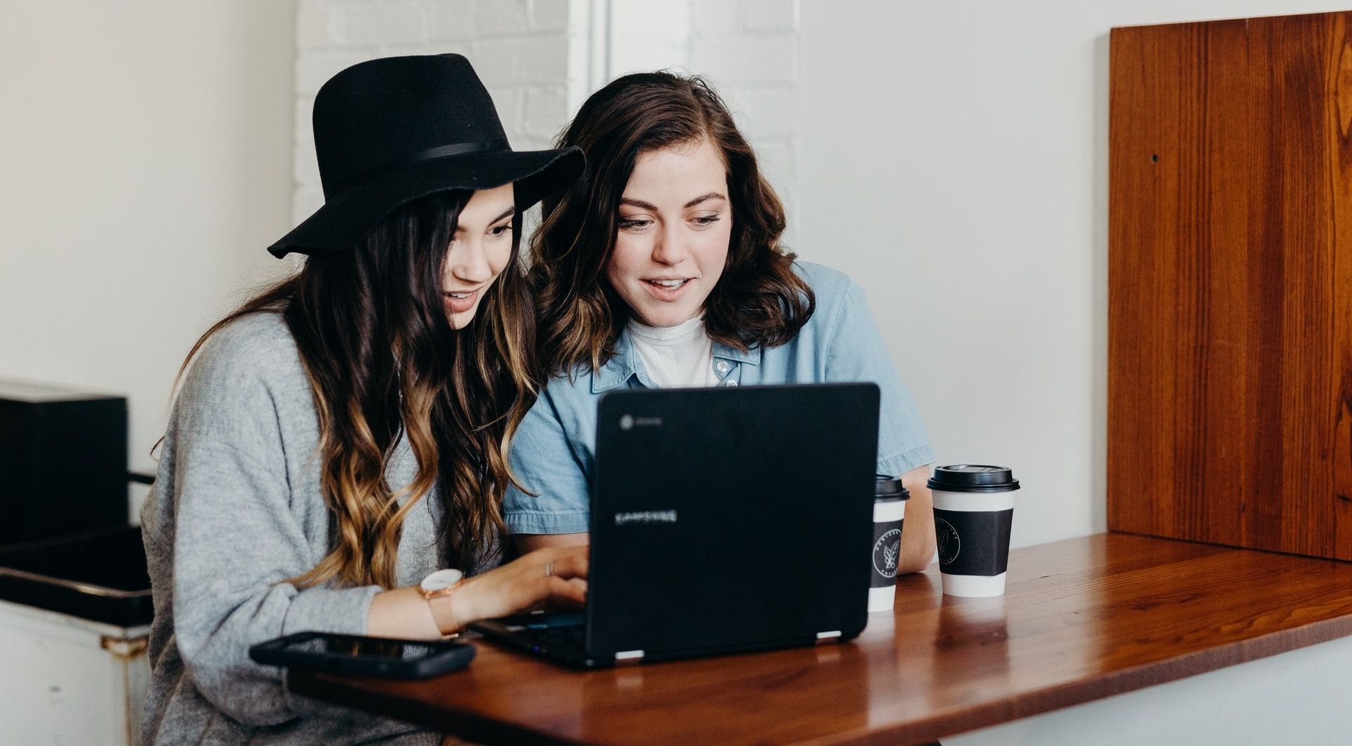 Ladies on Computer at Work