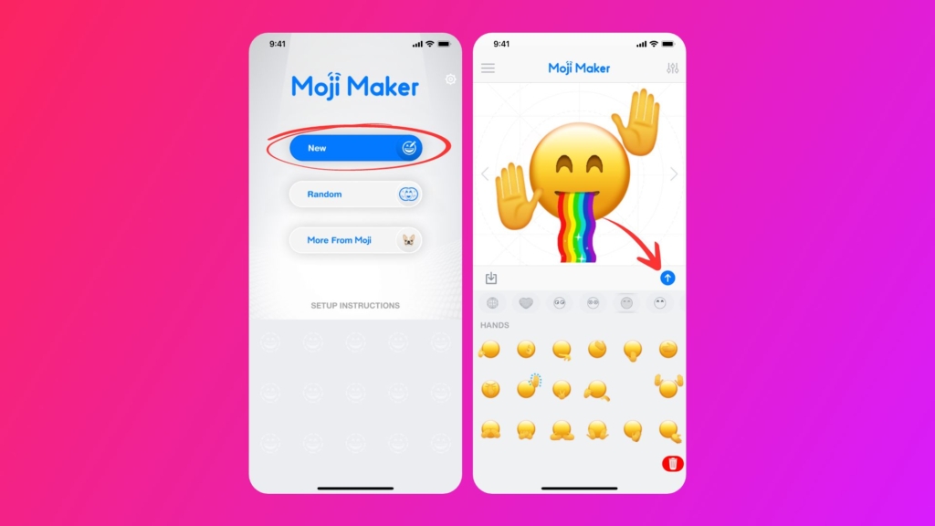 steps to customize emojis on iPhone with Moji Maker app