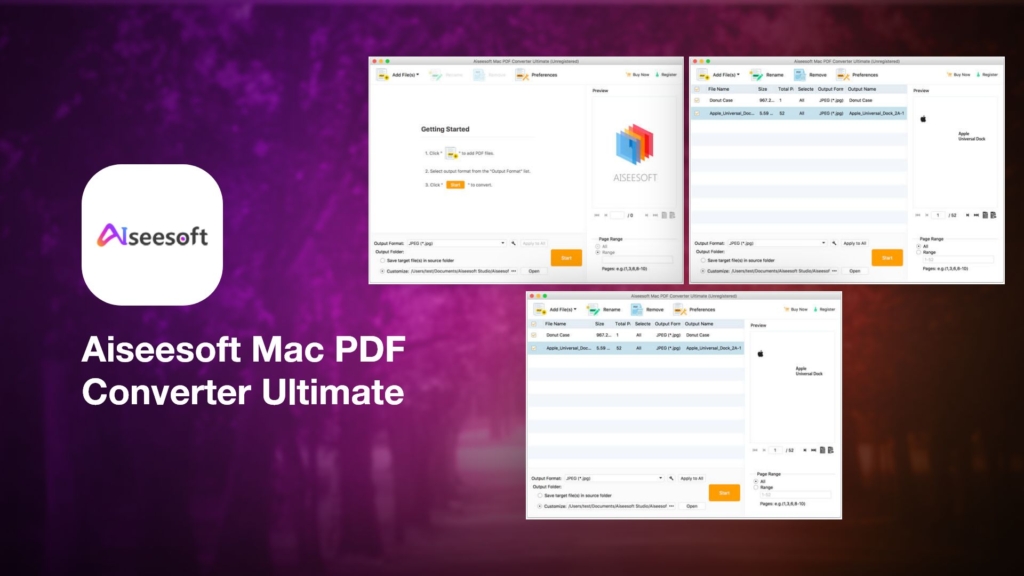 Aiseesoft Mac PDF Converter Ultimate