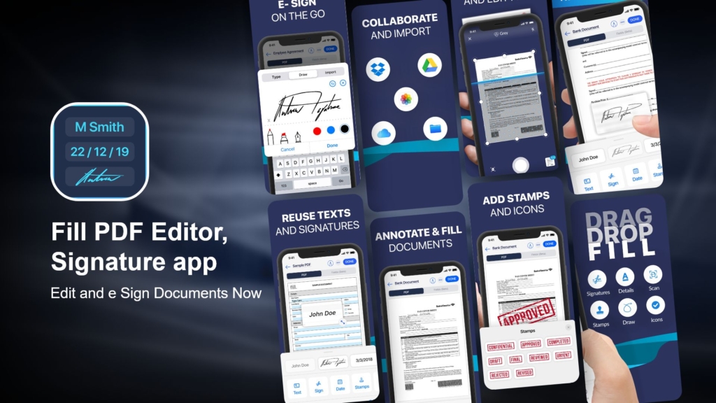 Fill PDF Editor, Signature app