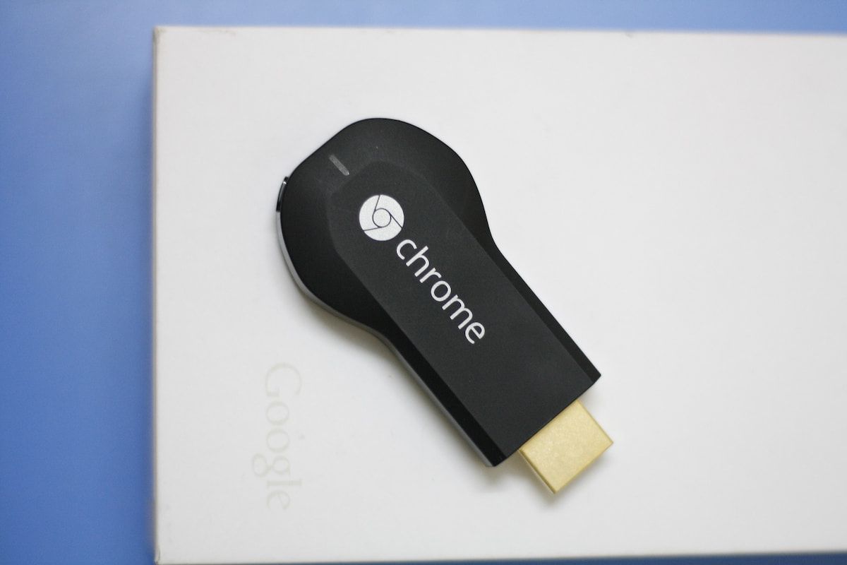 Google Chromecast Dongle On Table