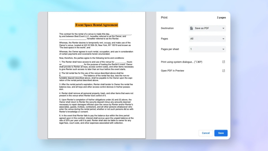 Here is how to split a PDF on Mac by print in detail