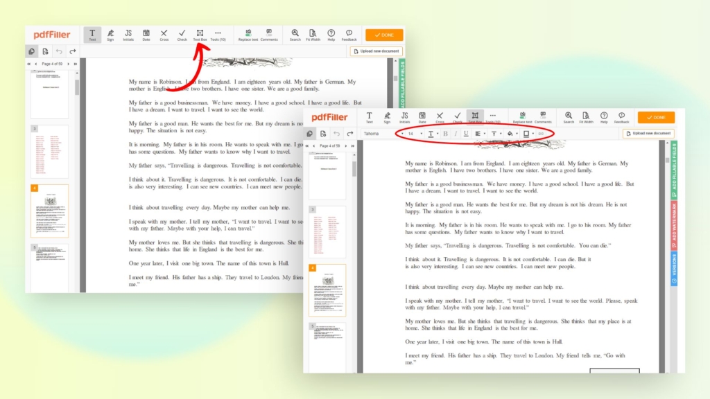 How to add a text box to a PDF using pdfFiller