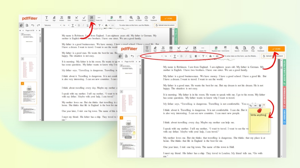 How to add sticky notes to PDF on Mac using pdfFiller