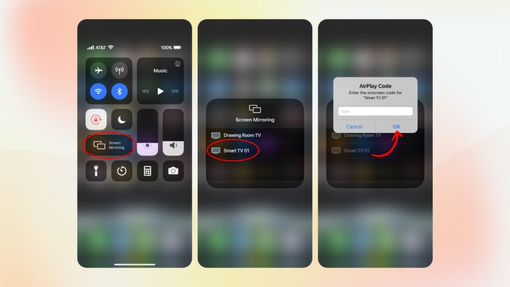 How to connect iPhone to smart Tv without WiFi using Peer to Peer AirPlay