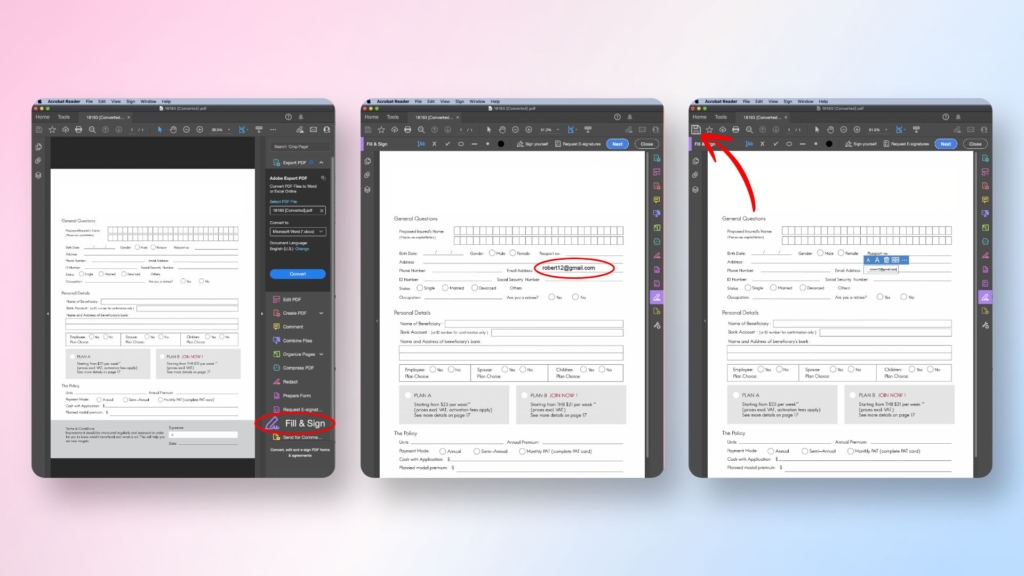 How to fill out a PDF form on Mac using Adobe Reader