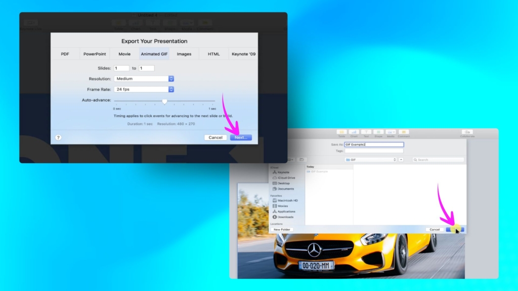 How to make a GIF using Keynote