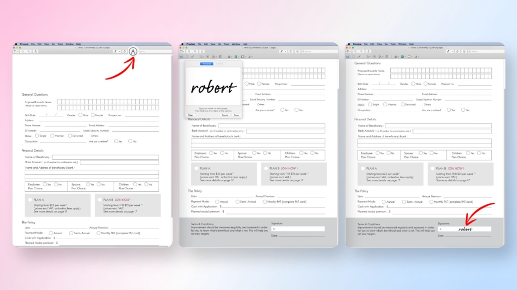 How to sign a PDF form on a Mac using Preview