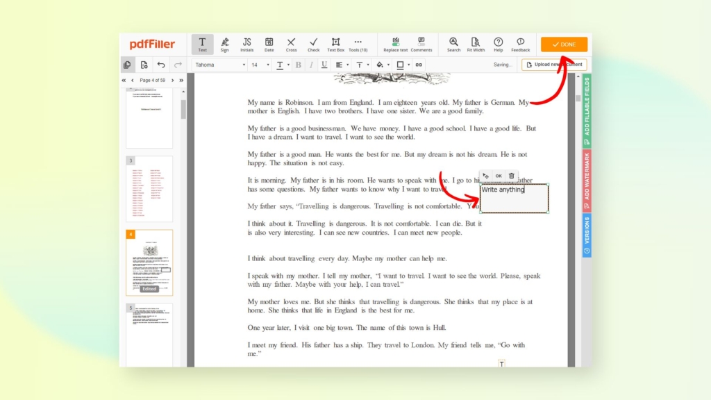 How to write on a PDF document on Mac using pdfFiller