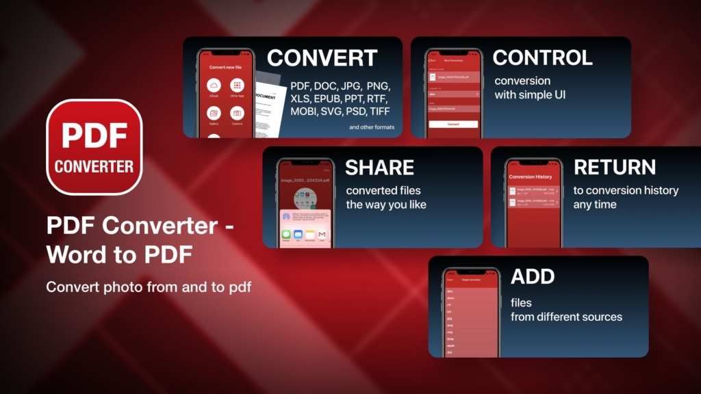 PDF Converter - Word to PDF-text to pdf app