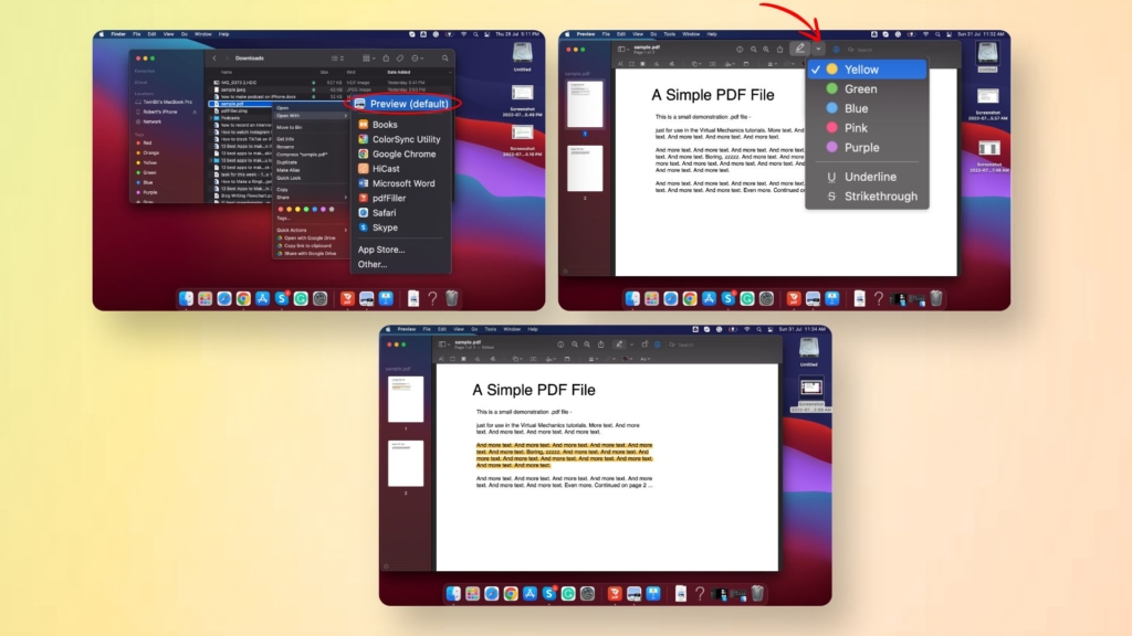 Step-by-step guide on how to highlight PDF on Mac with Preview