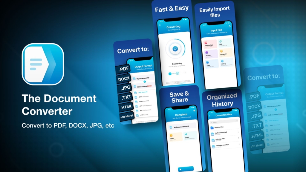 The Document Converter-text to pdf app