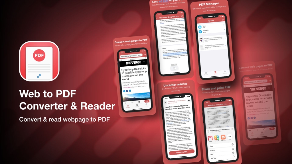 Web to PDF Converter and Reader