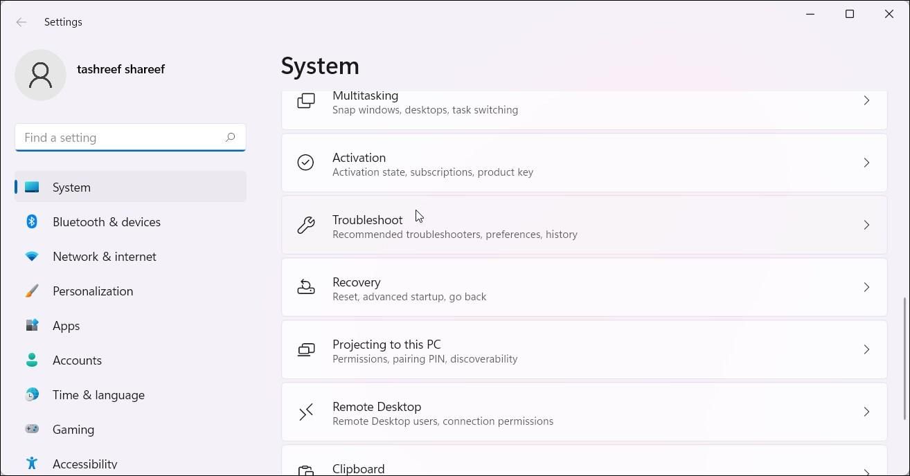 Windows 11 troubleshoot