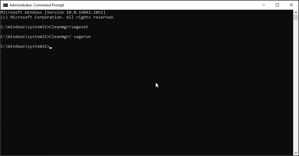 Delete junk files using command prompt