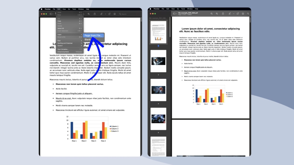 how to scan multiple pages into one PDF on Mac using the Preview app