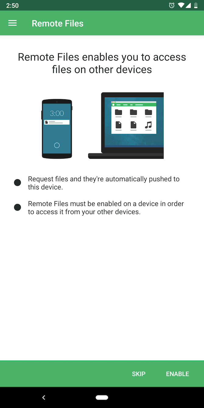 Pushbullet File Sharing