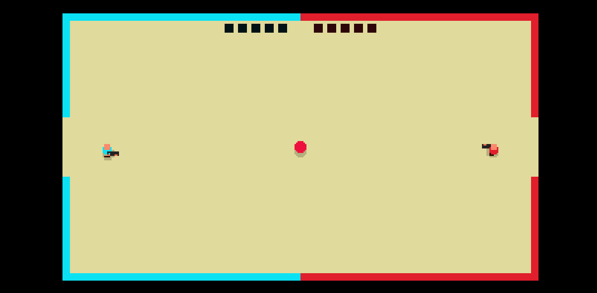 The Gunball! starting screen.