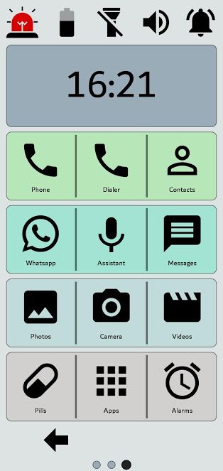 Baldphone launcher homepage