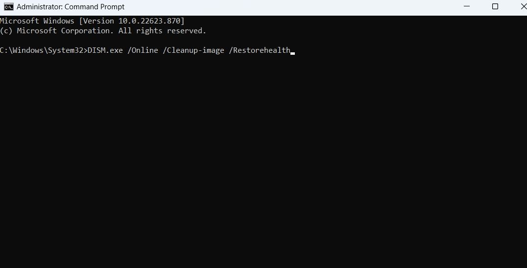 DISM Command in Command Prompt