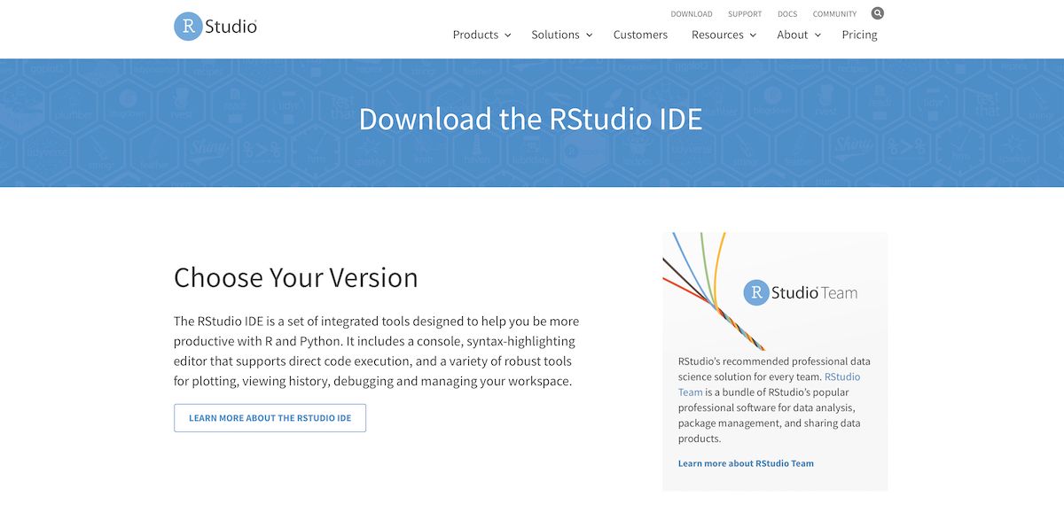 RStudio website 