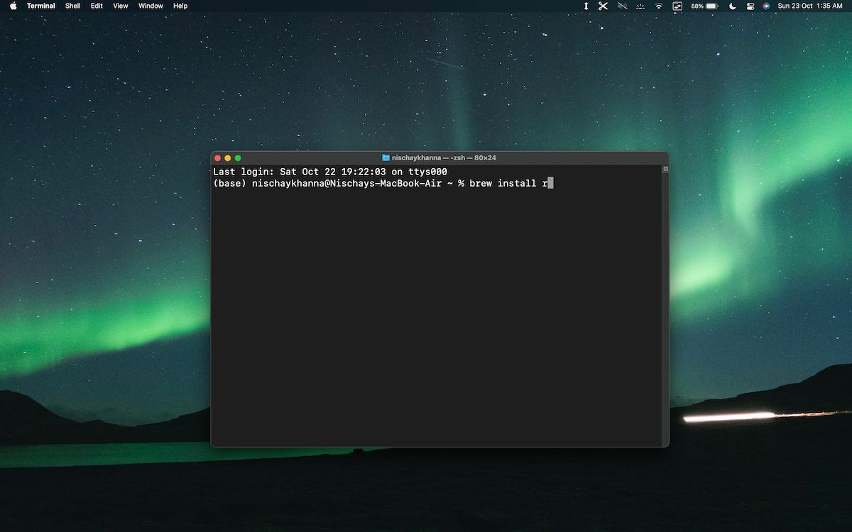 using Homebrew to install r