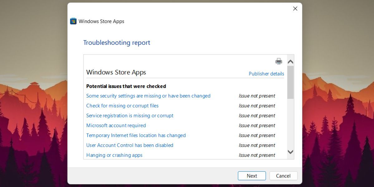 Run the Windows Store Apps Troubleshooter