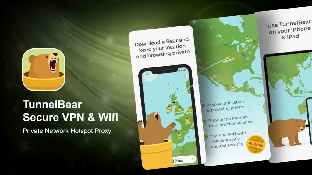 TunnelBear Secure VPN & Wifi - best free VPN for iPhone