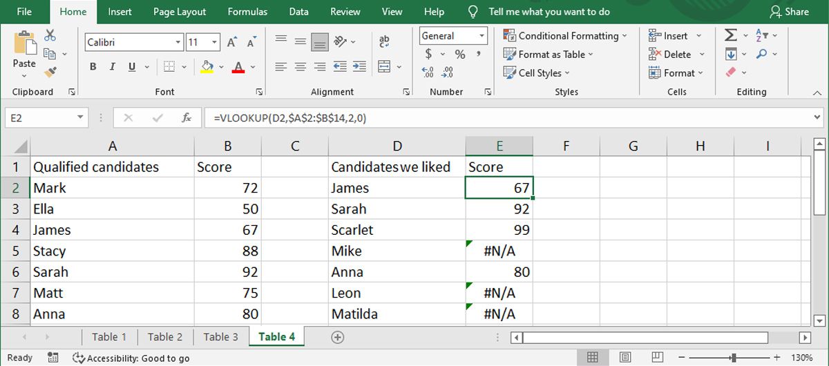 Compare and extract data in Excel