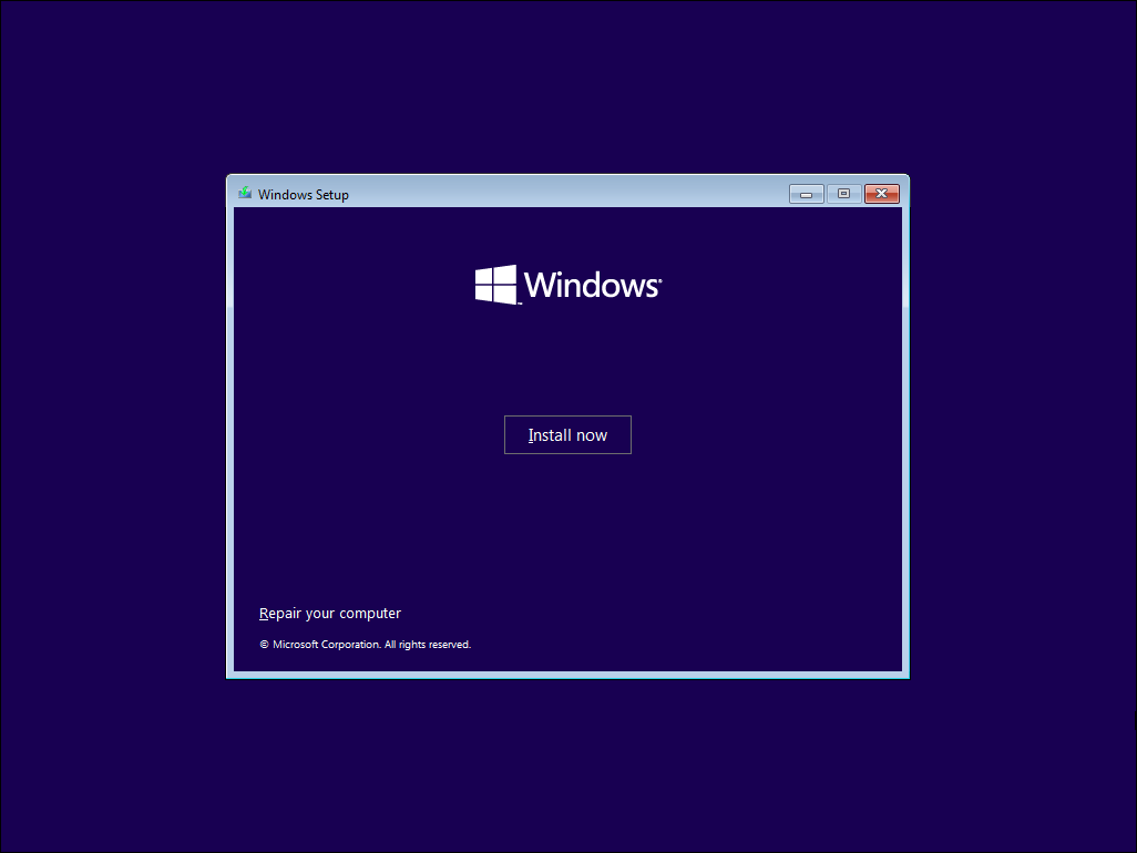 install windows 11 clean