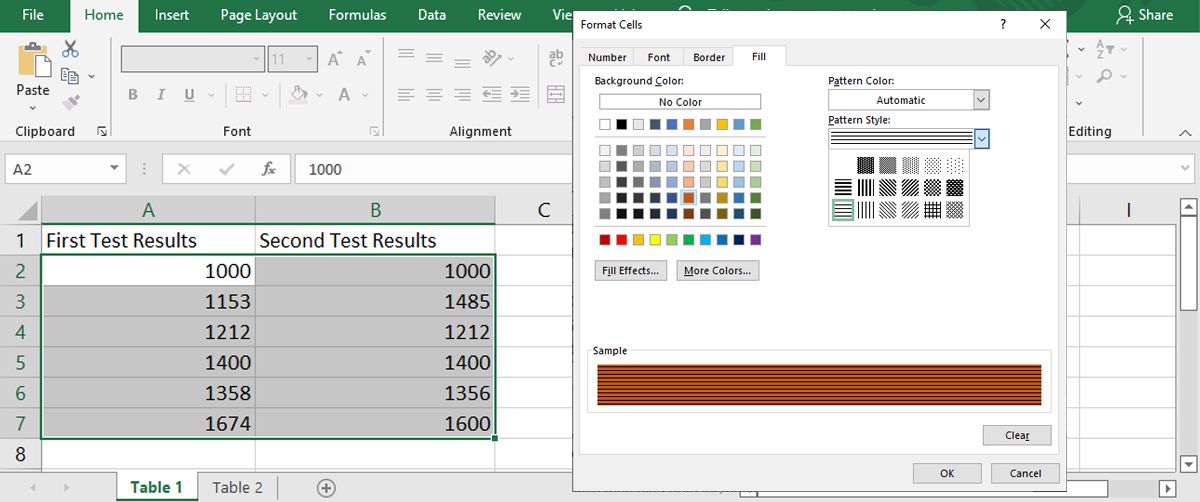 Compare rows data in Excel