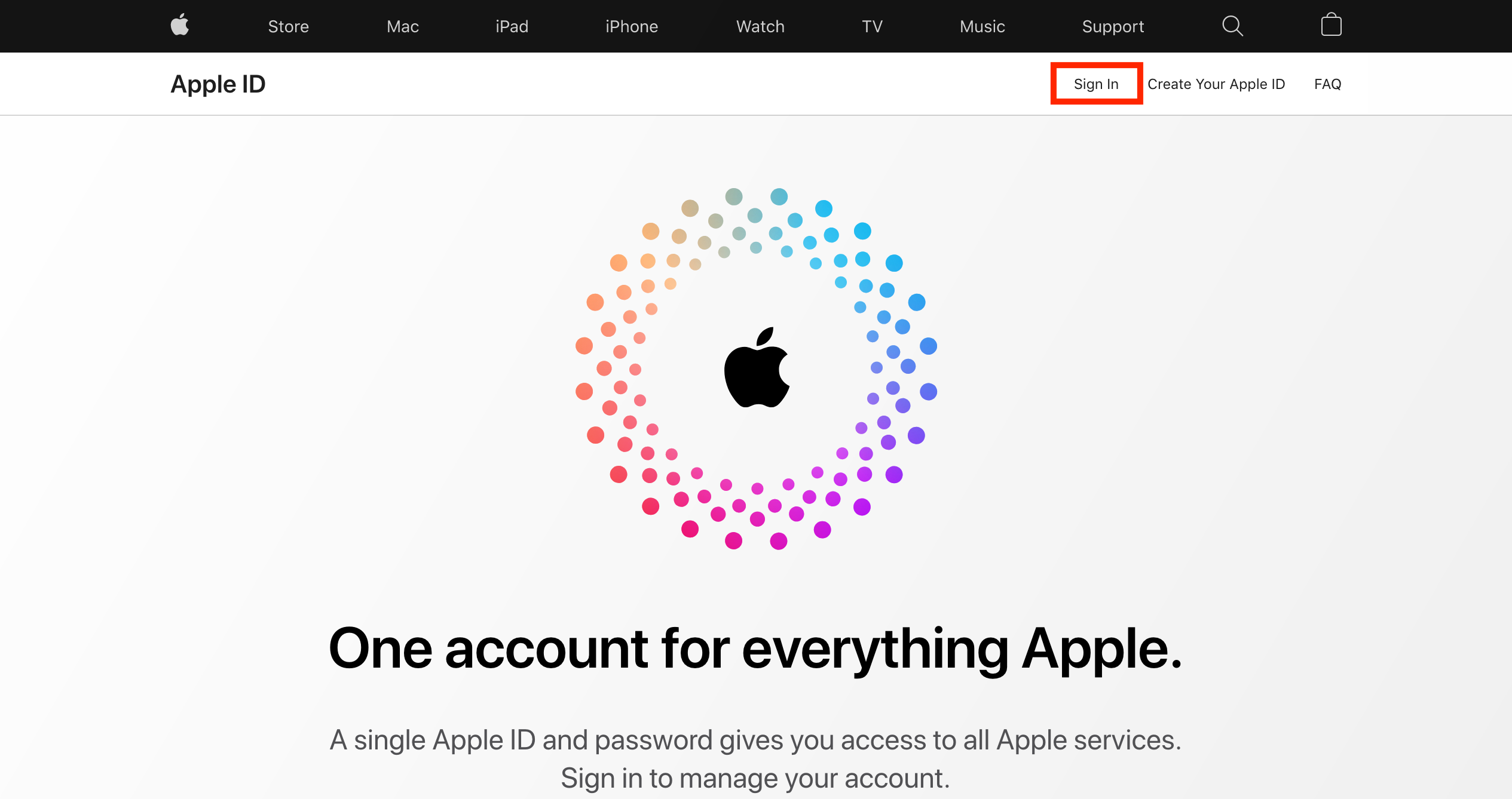 Sign In to Apple ID account