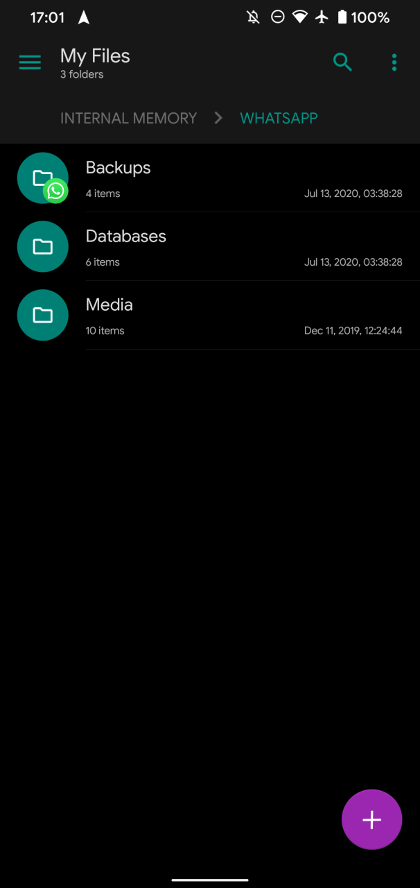 WhatsApp Folder Android