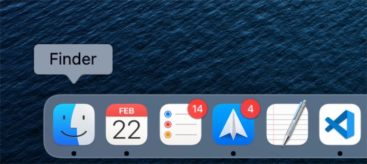 Finder in macOS Dock