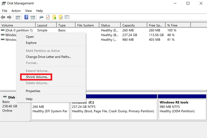 disk management partition manager windows