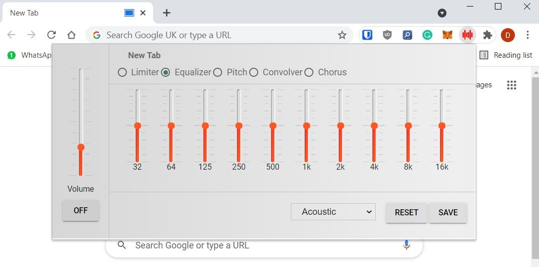 equaliser chrome