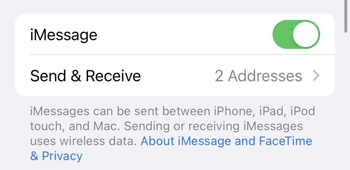 imessage settings