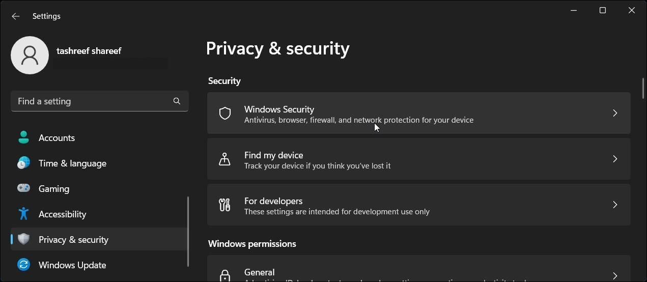 windows 11 privacy security windows security