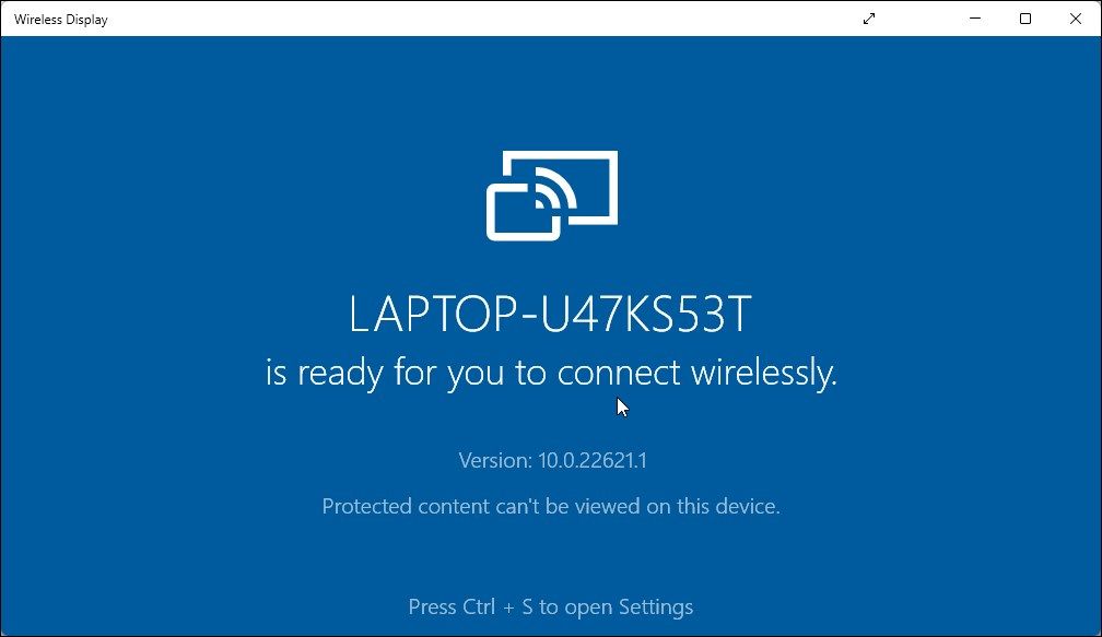 wireless display connect windows 11