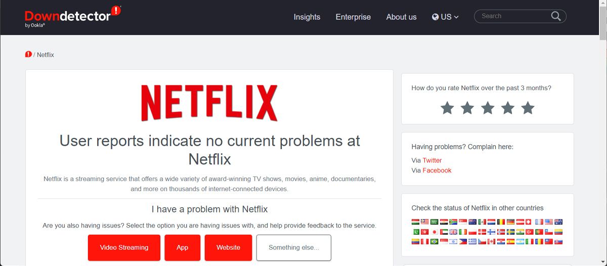 Check if Netflix is down