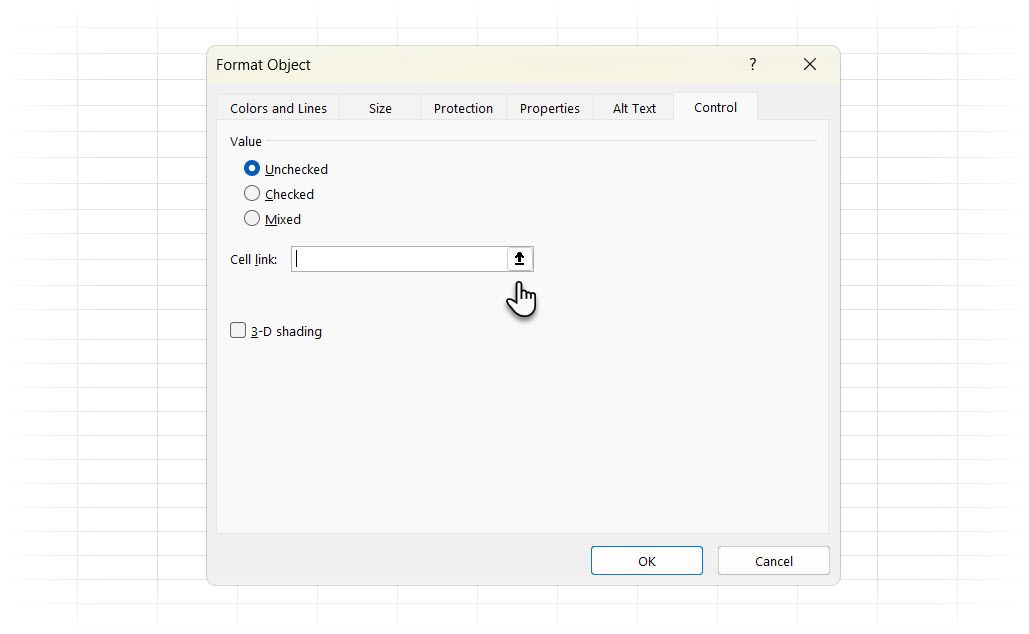 Excel Checklist Format Object