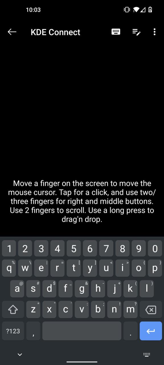 KDE Connect Keyboard