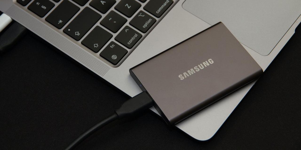 Samsung T3 SSD on a MacBook