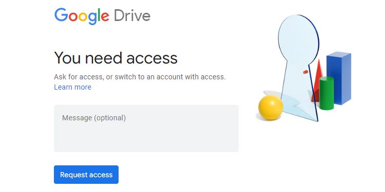 Request Access In Google Drive Website