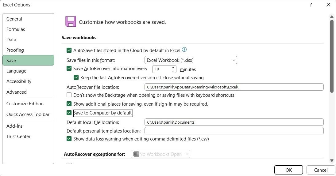 Stop Windows From Saving Files to OneDrive