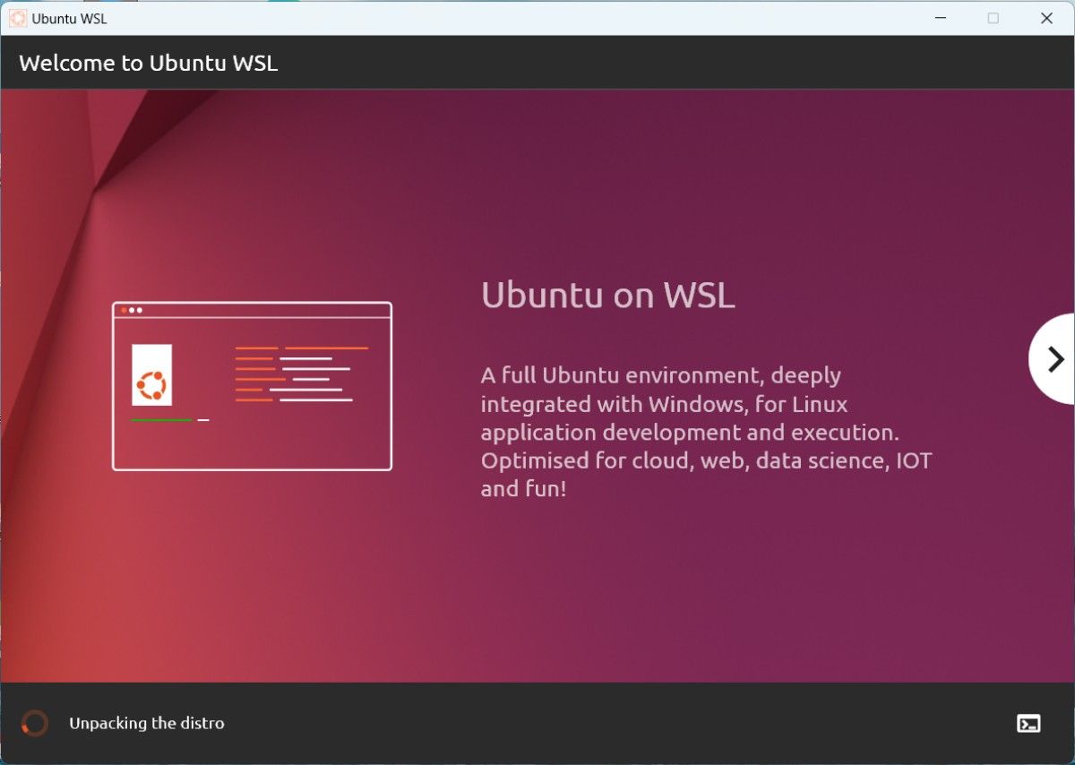 WSL Ubuntu unpacking