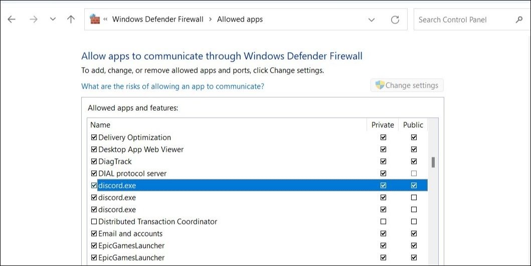 Allow Discord Through Windows Firewall